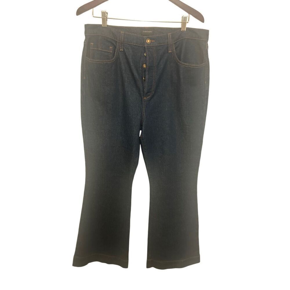 Favorite Daughter The Valentina Super High Rise Flare Pepper Wash Jeans Waist 36 - Picture 9 of 12
